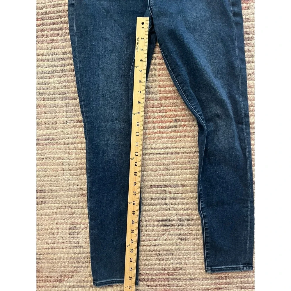 Express Womens Size 8R Dark Wash Mid Rise Legging Skinny Stretch Denim Jeans